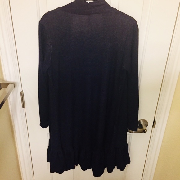 Edista Ruffle Open Duster Cardigan - Picture 4 of 8